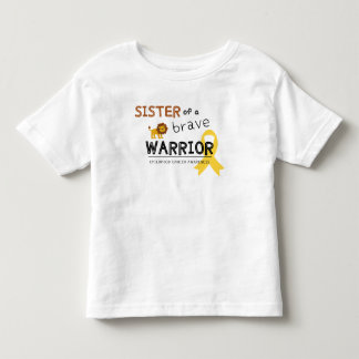 Pour Les Tous Petits T-Shirt sœur guerrier courageux cancer lion enfant