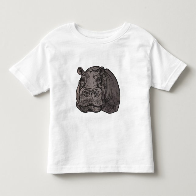 Pour Les Tous Petits T-shirt tête hippo (Devant)