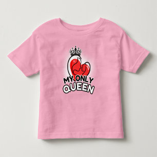 Pour Les Tous Petits T-Shirt Toddler : Ma seule reine (rose)