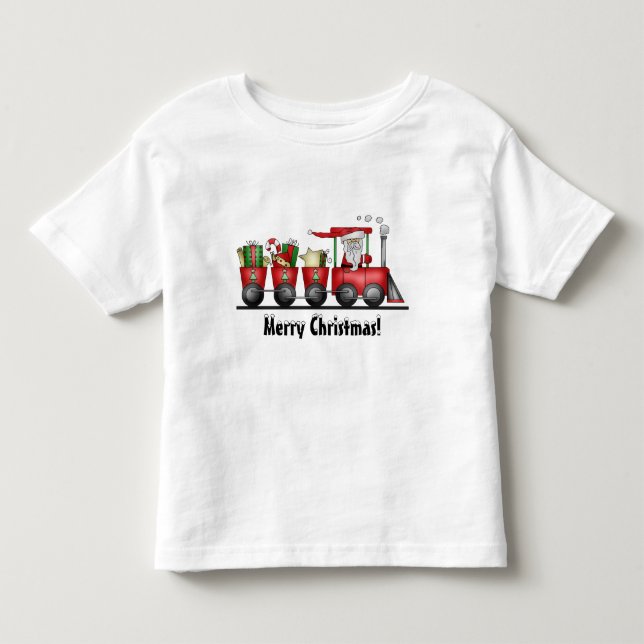 Pour Les Tous Petits T-shirt Train de Noël (Devant)