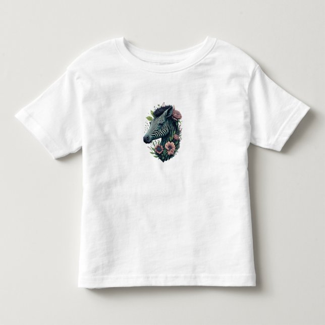 POUR LES TOUS PETITS T-SHIRT ZEBRA TODDLER (Devant)