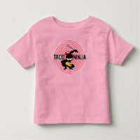 Taco Ninja Design - T-shirt Jersey fin Toddler