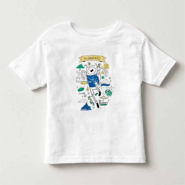 Pour Les Tous Petits Temps d'aventure | T-shirt "Algebraic" Finn Sketch (Devant)
