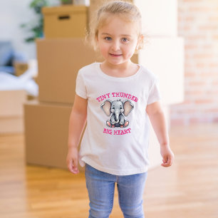 Pour Les Tous Petits Tonnerre minuscule, T-shirt Toddler Big Heart