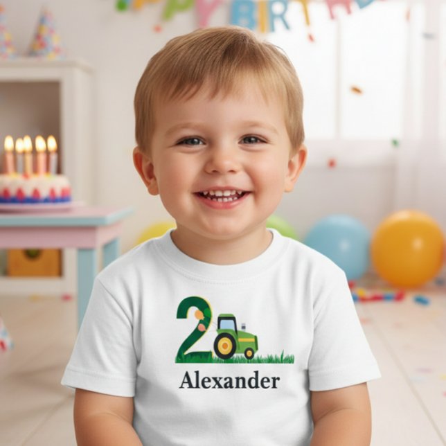 Pour Les Tous Petits  tractor birthday t-shirt (Créateur téléchargé)