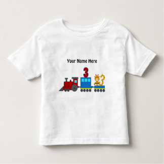 Pour Les Tous Petits Train personnalisable de T-shirt du numéro 3
