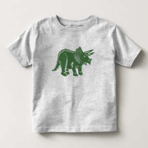 Pour Les Tous Petits Tricératops verts Toddler T-Shirt