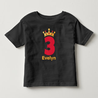 Pour Les Tous Petits Trois et une T-shirt Crown-Toddler