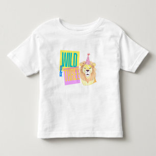 Pour Les Tous Petits Wild & Trois 3e T-shirt Lion d'anniversaire