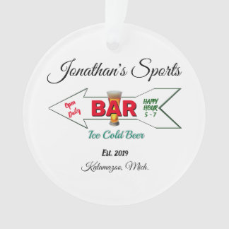 Pour lui Man Cave Bar Tavern Pub Ornement