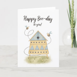 Pour lui ou son mignon Bee Hive Pun Carte d'Annive