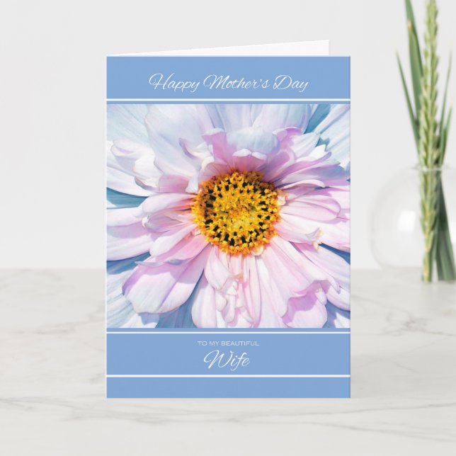 Pour ma femme du mari Bonne carte de fête des mère (Devant)