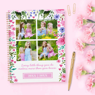 Pour Maman 4 Photo Collage Aquarelle Florales