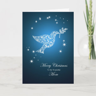 Pour maman, Carte de Noël de la colombe de paix