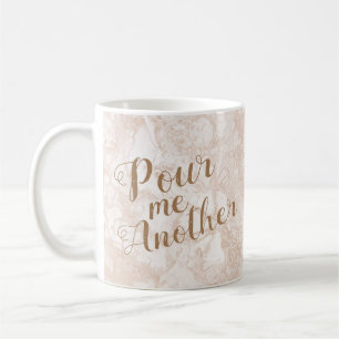 Pour Me Another Beige Paint Wirbel Kaffeetasse