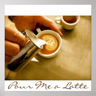 Pour moi une latte - Poster