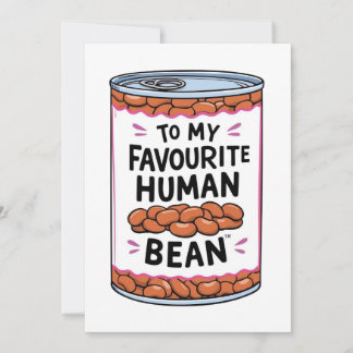 Pour mon être humain préféré carte personnalisée