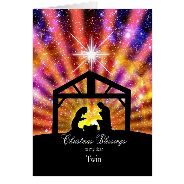 Pour mon jumeau, Noël au coucher du soleil (Devant)