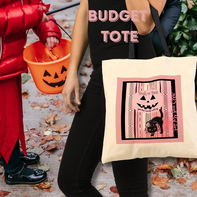 Pour My Boo Crew - Citrouille rose Sac fourre-tout (For My Boo Crew - Pink Pumpkin Halloween Tote Bag)