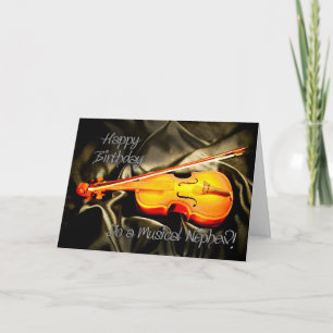 Pour neveu, une carte d'anniversaire musicale avec