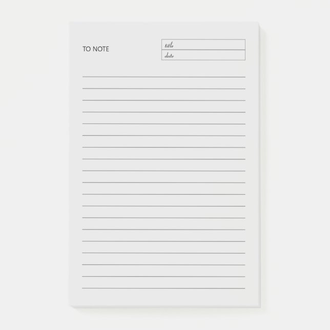 Pour noter Bloc-notes - Notes post-it (Devant)
