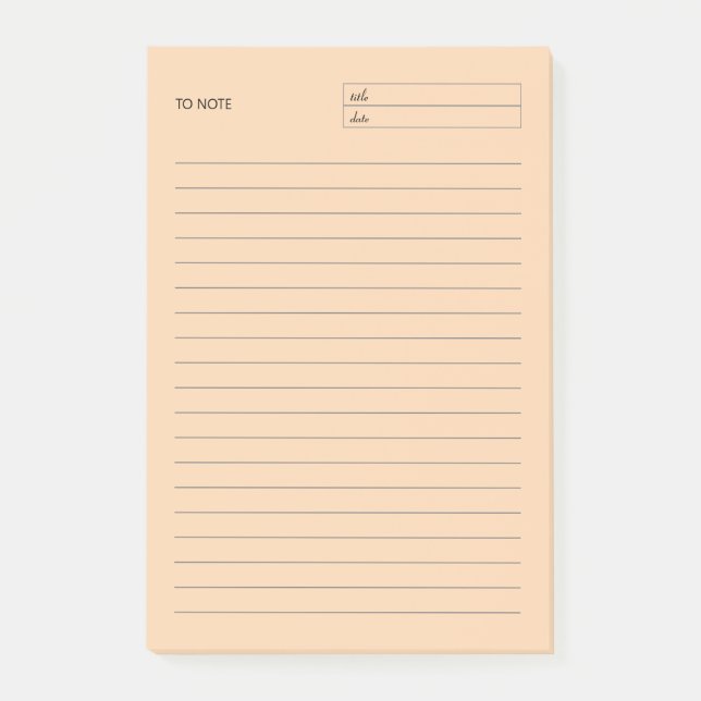 Pour noter Bloc-notes - Notes post-it (Devant)