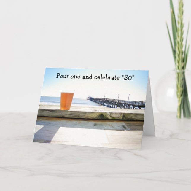 POUR ONE-CELEBRATE "50" KARTE (Vorderseite)