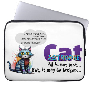 Pour Ordinateur Portable Housse d'ordinateur drôle – CatAstrophe: ...pas pe
