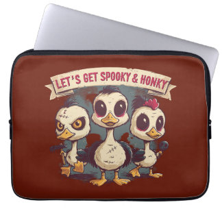 Pour Ordinateur Portable Housse d'ordinateur Halloween Canard Effrayant