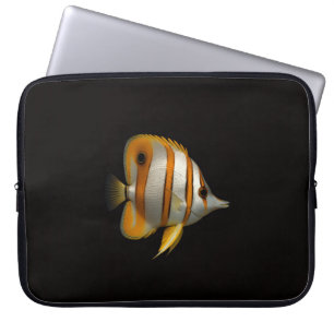 Pour Ordinateur Portable Housse d'ordinateur Luxe Noir 4, Poisson-papillon