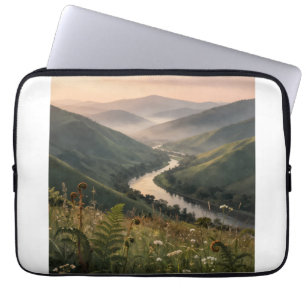 Pour Ordinateur Portable Paysage de Montagne et de Rivière Art Housse de La