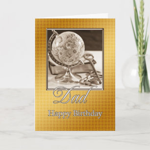 Pour papa, une carte d'anniversaire traditionnelle