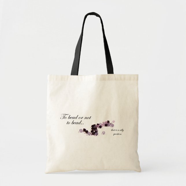 Pour perler ou ne pas perler le sac fourre-tout (Devant)