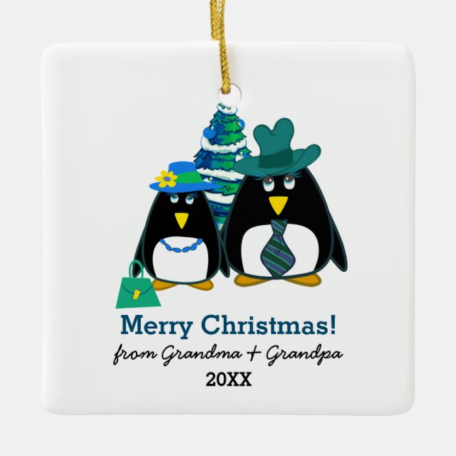 Pour petits-enfants à Noël Ornements personnalisés (Devant)