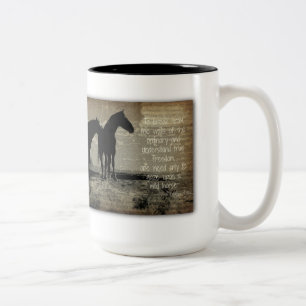 Pour regarder fixement sur une tasse de cheval