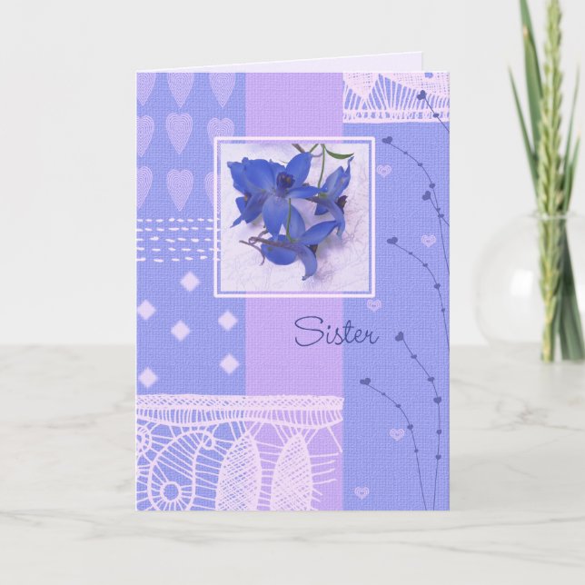 Pour Soeur lors de la Fête des Mères Cartes de voe (Devant)