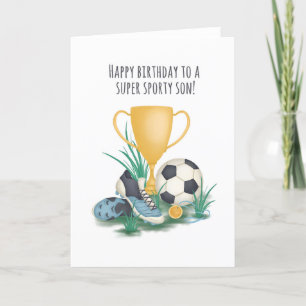 Pour Son Sport Football Carte Anniversaire