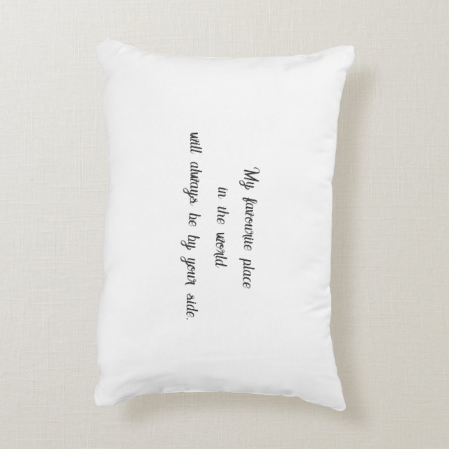 Pour toujours dans l'amour - Coussin de mariage po (Dos(Vertical))