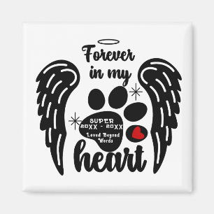 Pour toujours dans mon coeur Pet Memorial Magnet