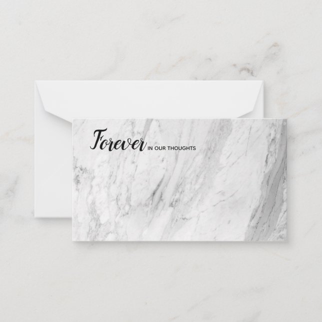 Pour toujours dans notre carte fleuriste Pensées (Devant)