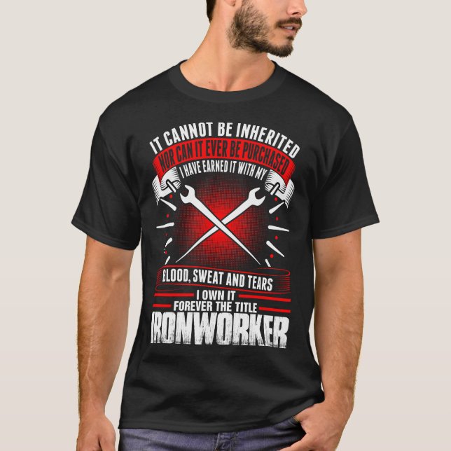 Pour toujours le T-shirt de serrurier de titre (Devant)