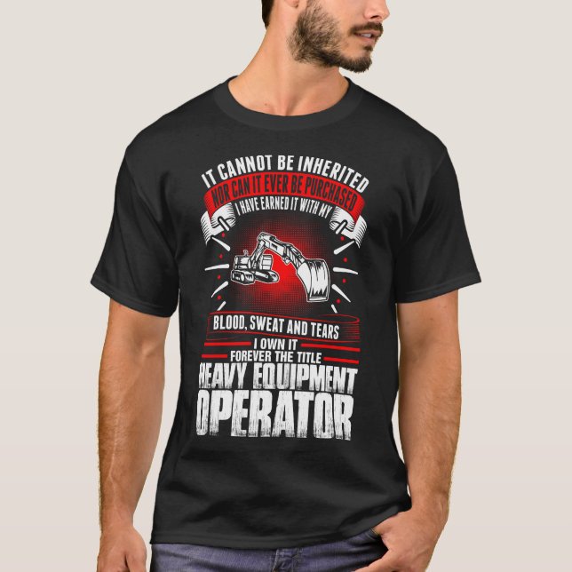 Pour toujours le T-shirt lourd d'opérateur (Devant)