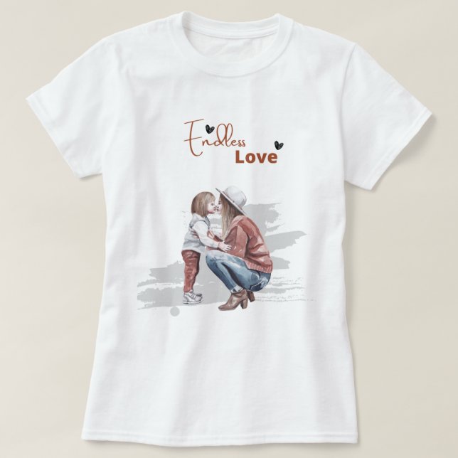 "Pour toujours ma petite fille : T-shirt d'amour d (Design devant)
