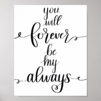 Pour toujours mon poster