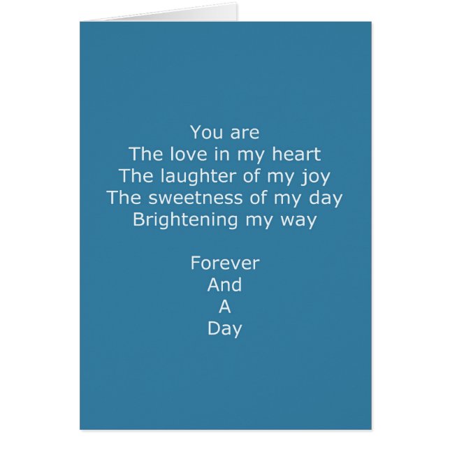 Pour toujours poème (Devant)