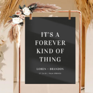 Pour toujours quelque chose Mariage Black Welcome