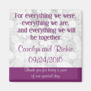 Pour tout - aimant de faveur - pourpre