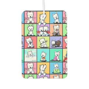 Pour Voiture Désodorisant KiniArt Westie Commémoratif