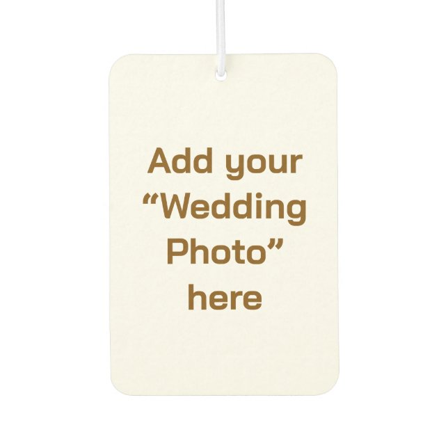 Pour Voiture Désodorisant « Photo de mariage » (Devant)