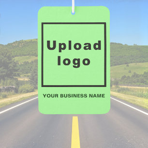 Pour Voiture Nom et logo de l'entreprise sur désodorisant vert